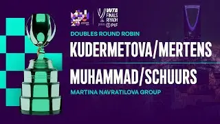 Kudermetova/Mertens vs. Muhammad/Schuurs | 2025 WTA Finals Round Robin | WTA Match Highlights