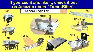 Precise miter cuts with the Trenn-Biber jigsaw table.