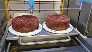 Резка круглых тортов на машине Krumbein TKSM