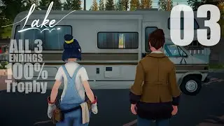 Lake - ALL 3 Endings 100% trophy FULL Game Walkthrough Part 3 (Day 13 to 15)