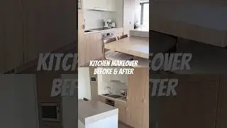 JAPANDI Style Kitchen Makeover | Before & After #apartmentkitchenideas #interiordesign #japandidecor