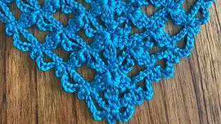 How To Crochet | Lace Triangle Shawl | Scarf |