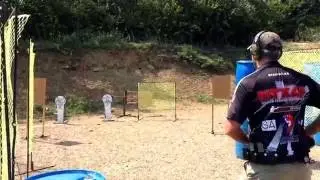 Ryan Wilks NTXLF How to shoot a slowly activating swinger. All 8 shots A-zone hits in 3.76 seconds