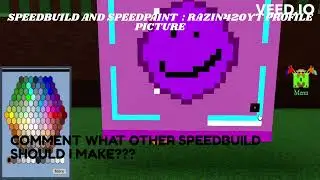 MY YOUTUBE CHANNEL PFP SPEDBUILD/SPEEDPAINT INSIDE OF BUILD A BOAT!!!