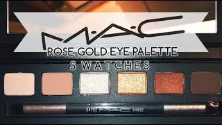 MAC Cosmetics &ldquo;Rose Gold&rdquo; Snow Ball Collection Eye Shadow Palette *SWATCHES