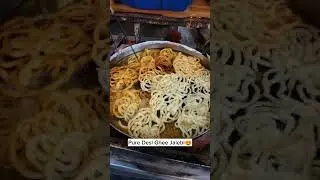 pure desi ghee jalebi #streetfood #love #food #thali