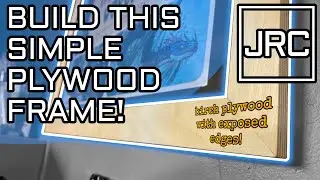 Build this plywood art frame! Modern design - pure and simple