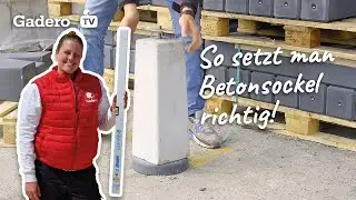 Wie baut man eine &Uuml;berdachung? So setzt man Betonsockel richtig!