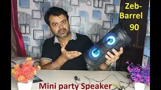 ZEBRONICS Barrel 90 Bluetooth Speaker BT v5.0 Unboxing & Full Review // The technoboy