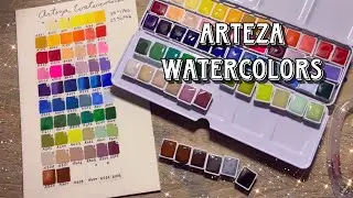 Testing a HUGE Watercolor Set | 60 Piece Arteza Watercolors