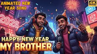 Happy New Year My Brother | New Year 2026 English Song | Party Anthem | Celebration Music 🎶