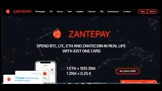 Часть 1 ZANTEPAY - трать криптовалюту, используя карту
