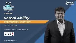Verbal Ability - Preparation Strategy for GATE 2023 | Jayaraj Sir | ACE Online