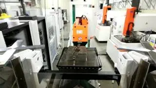 System 3r Linear Robot EDM Cell- pallet pickup