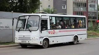 Поездка на автобусе ПАЗ 320412-05 по маршруту 8 в Красноярске! (Пос. Водников - Северный)