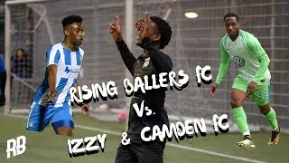 A CHALLENGE AGAINST EX-PROs | Rising Ballers FC vs. Izzy & Camden