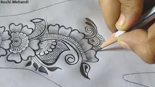 Arabic Mehandi Design For Hands ☺️ Pencil Shading Mehandi Design For Beginners 😊 Ruchi Mehandi 2020