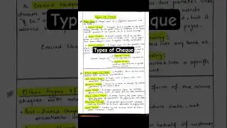 Types of Cheque