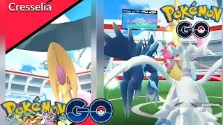 LEGENDARY POKEMON CRESCENT MOON CRESSELIA RAID ⁉️ WEATHER EFFECT POK&Eacute;MON GO GAMEPLAY