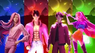 K-POP DEMON HUNTERS x SAJA GIRLS ⚔️ | Tiles Hop Music Game TREND 🔥🎶