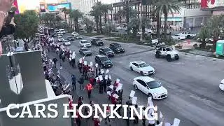 Las Vegas Nevada USA Demonstrations by Workers for Contracts and More Pay
