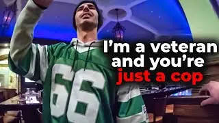 Entitled Veteran Tries to Assault & Bully a Cop, But the Tables Turn