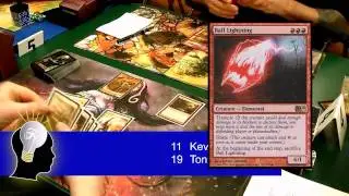 Magic The Gathering Gameplay (Boros Warfare Vs RDW) Game01 1-15-10