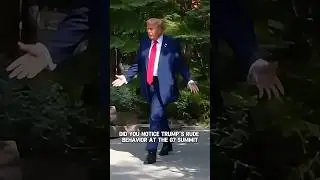 Did you notice Trump&rsquo;s rude behavior at G7 summit?#shorts #shortvideo #trending #actress #celebrity