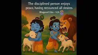 Discipline Brings Peace &ndash; Bhagavad Gita&rsquo;s Truth 🕊️ #GitaShorts