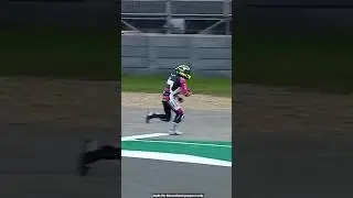 Why motogp rider runs after bike crash