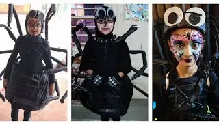 DIY Spider Costume | Spider Costume For Fancy Dress Competition | Fancy Dress Costume Ideas