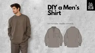 DIY a Men's Shirt | How To Make a Linen Shirt | Easy DIY Step By Step Tutorial | Handmade Shirt