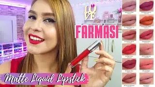 Matte Liquid Lipstick Farmasi Los Mejores Labiales Indelebles de Catalogo todo terreno💧🥵💋😷|Eve Tips
