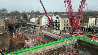 St Pancras International Station - bridge replacement day 4