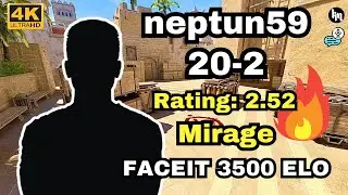 4000ELO neptun59 (20-2) vs yxngstxr/day0s (mirage) | FACEIT avg 3500 elo | Dec 14, 2024 | CS2 POV