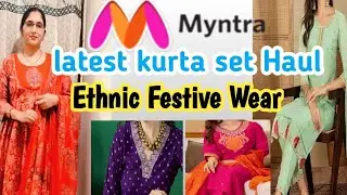 Latest kurta set  Haul from Myntra ✨ Myntra Ethnic Festive Wear/ party wear ✨@AmazingAnu-p9q 