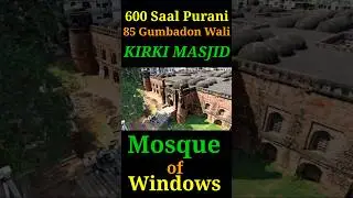 85 Gumbadon Wali 600 Saal Purani Khirki Masjid|Mosque of Windows|खिड़की मस्जिद|#shorts