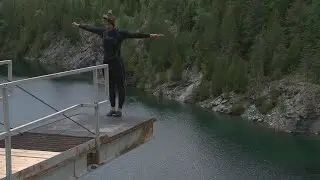 La plongeuse de haut vol Lysanne Richard s'entra&icirc;ne en Beauce