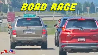 MEN ACT LIKE CHILDREN ENDANGERING OTHER DRIVERS IN ROAD RAGE INCIDENT  ||  Road Rage USA & Canada