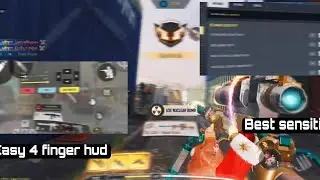 Codm best settings+4 fingers claw setup in Cod Mobile || Codm best settings 2023