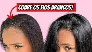 COMO DEIXAR O CABELO PRETO E NUTRIR PROFUNDAMENTE | CABELO BRANCO FICA PRETO EM MINUTOS