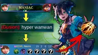 WANWAN HYPER CARRY GAMEPLAY!! ( MANIAC🔥 ) | MLBB