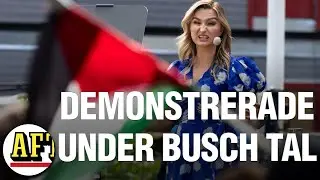 Ebba Busch (KD) störd av publiken – ropade ”mördare”