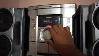 Sony MHC RV 20 sound test . 2200w pmpo ,100w+100w rms .