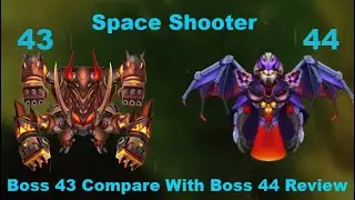 Galaxy Attack:Space Shooter | Boss Mode | Boss 43 Compare With Boss 44 Review |By New  Apache Gamers