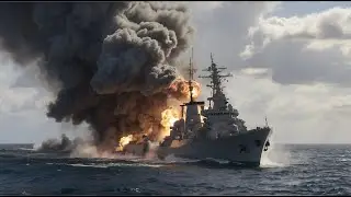 1 MINUTE AGO! A Russian Navy Commando Ship was DESTROYED by a Ukrainian F-16 GLSDB GBU-39 Sudden Att