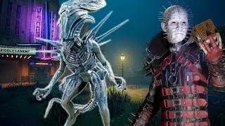 Cenobite & Queen Xenomorph vs Cheaters | DBD No Commentary