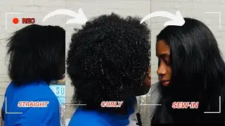 Straight to Curly to Sew-In | FT. LuvMe Hair