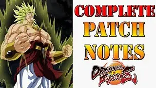 Dragon Ball FighterZ - Complete & full balance patch notes breakdown