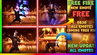 Free Fire New Emote | Ob30 All Emotes Review | Free Fire Upcoming Emotes | Free Fire Ob30 Emote 🤩